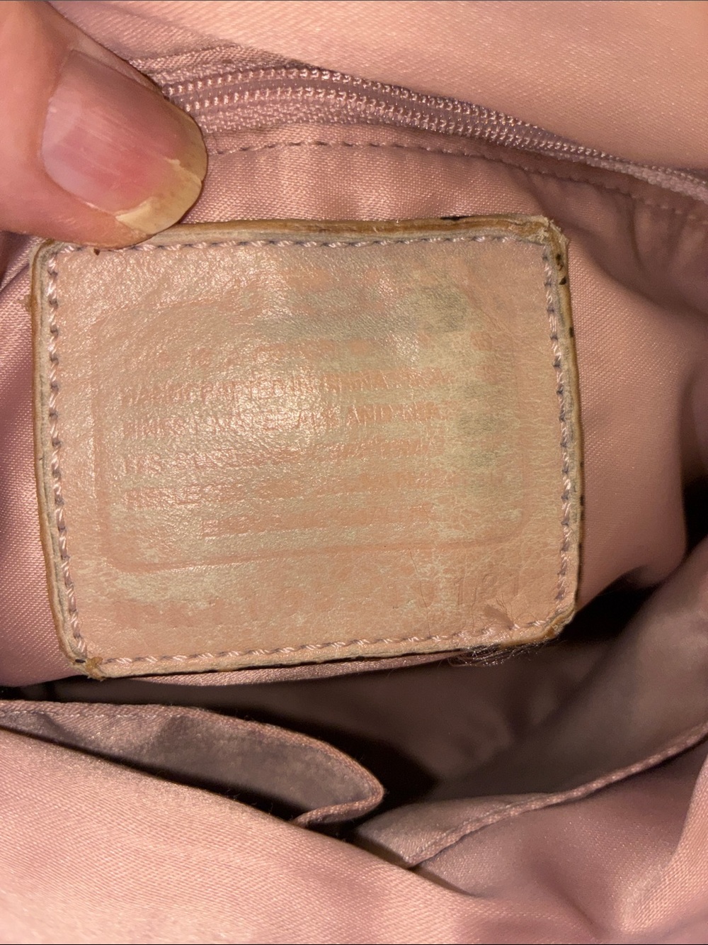 Coach Signature Canvas Shoulder Bag in Pink and Khaki - Picture 8 of 11